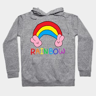 rainbow rabbit Hoodie